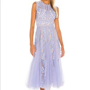 Bronx and Banco Violet Flared Dress